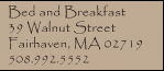 Fairhaven, Massachusetts Bed and Breakfast